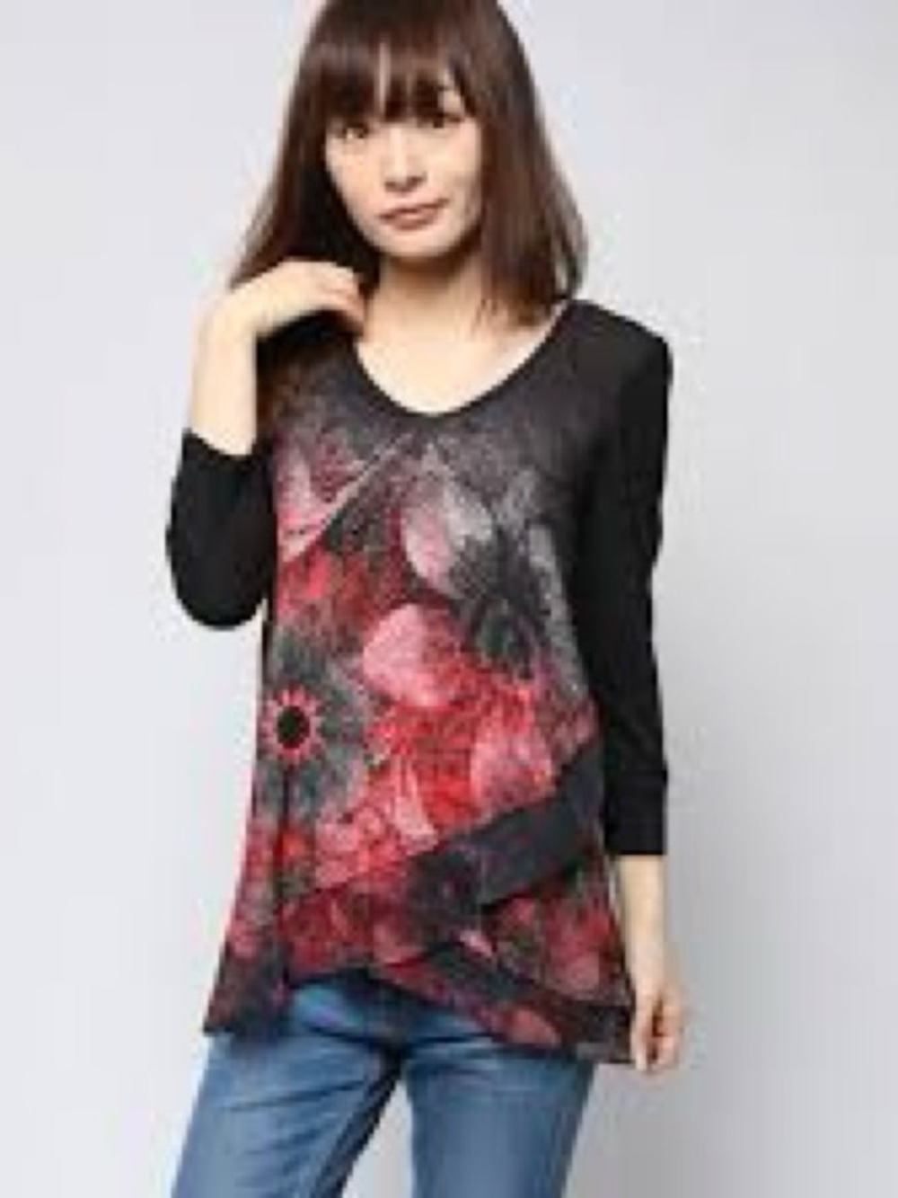 DESIGUAL, the Y2K floral 3/4 sleeves shirt!